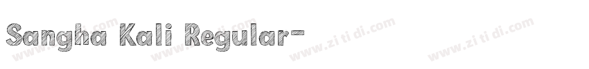Sangha Kali Regular字体转换